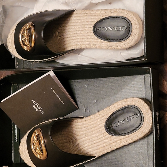 Coach Camille Leather ESPA slip on Sandal - Picture 1 of 3